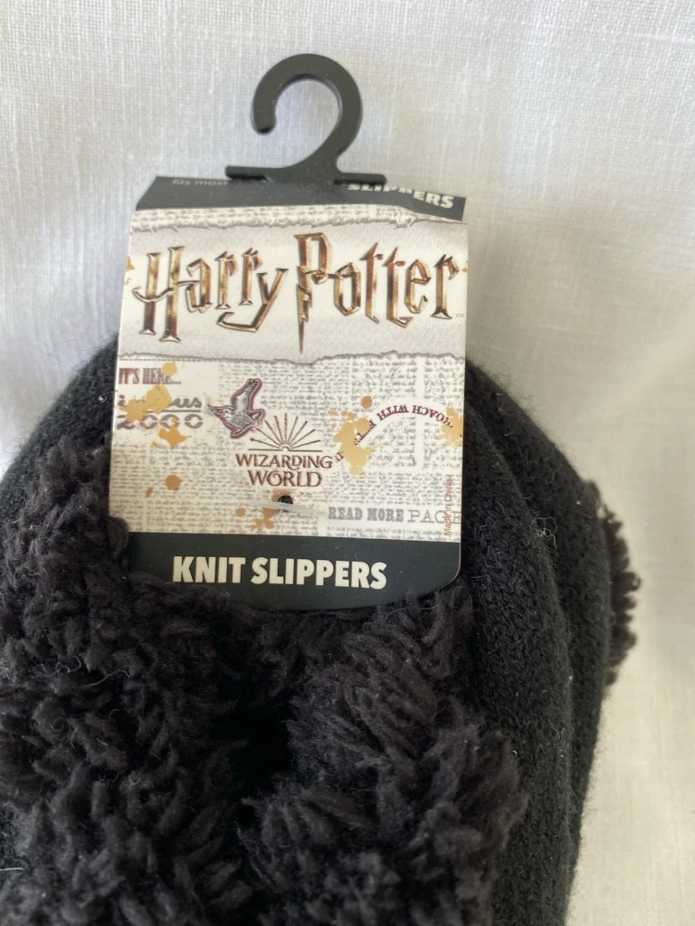 Harry Potter Knit Slippers One Size NWT